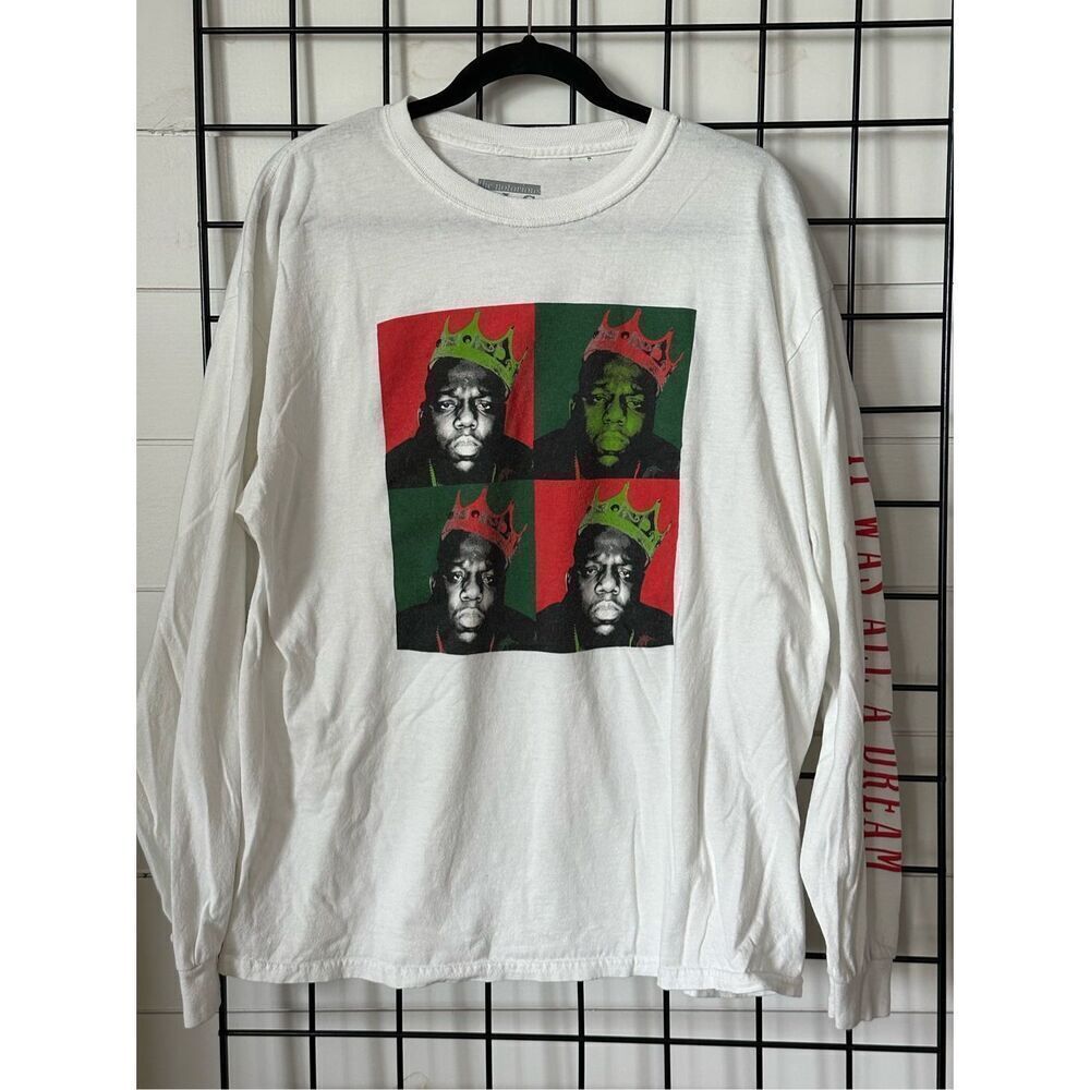 The Notorious B.I.G. LS t-shirt It Was All A Dream 90s Rap East Coast Vintage Re